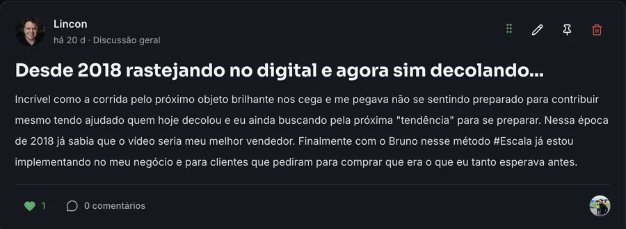 Depoimento de Lincon