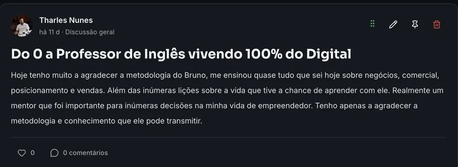 Depoimento de Tharles Nunes