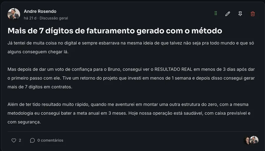 Depoimento de Andre Rosendo